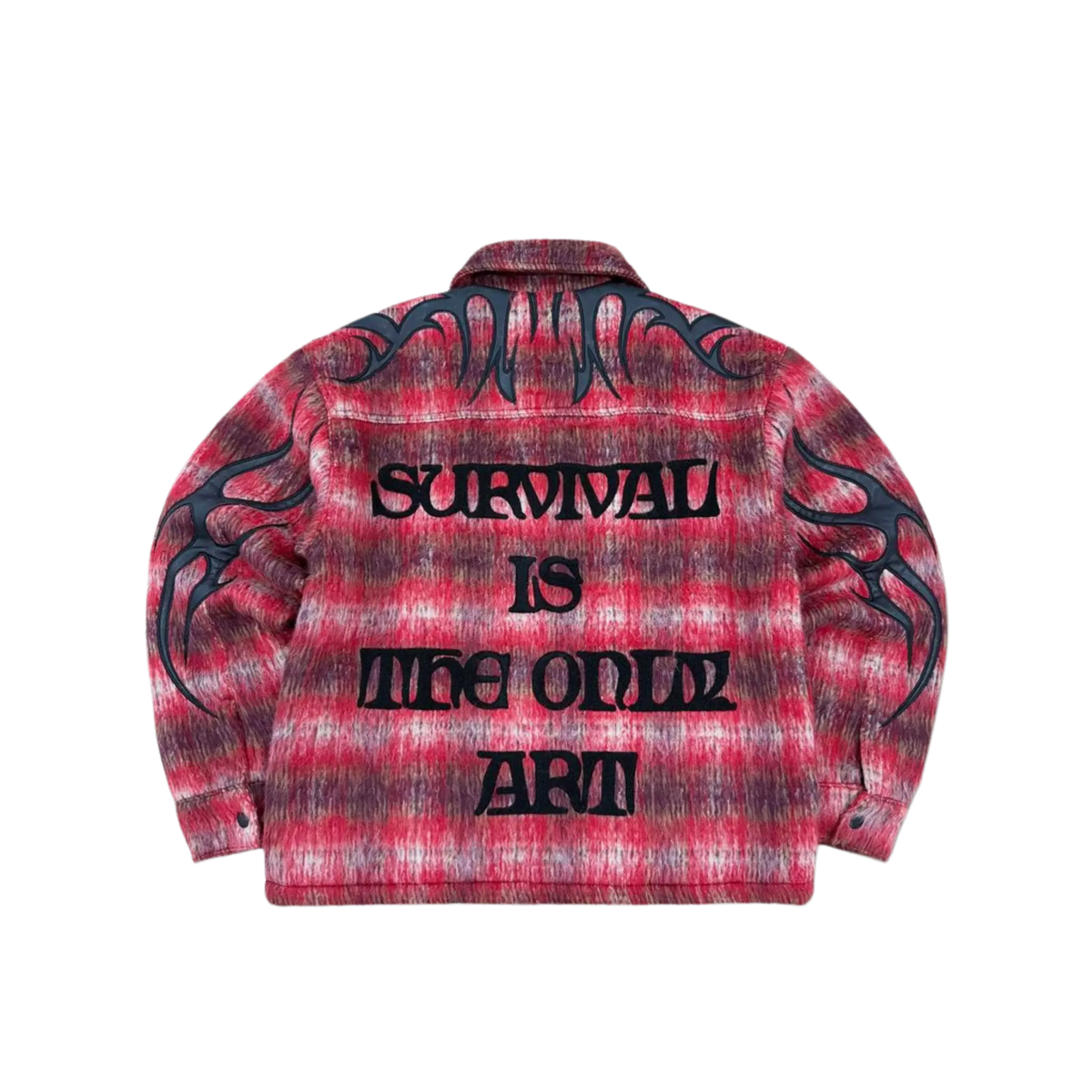 SHADOW WORSHIP CRIMSON PLAID SHACKET