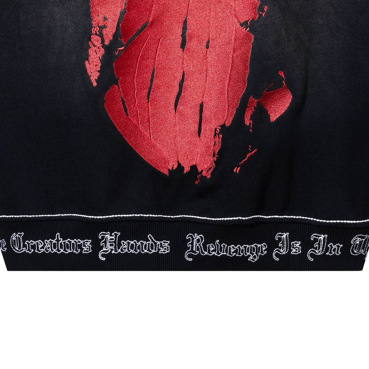 X KILL CONTRAST STITCH ZIP BLACK/RED