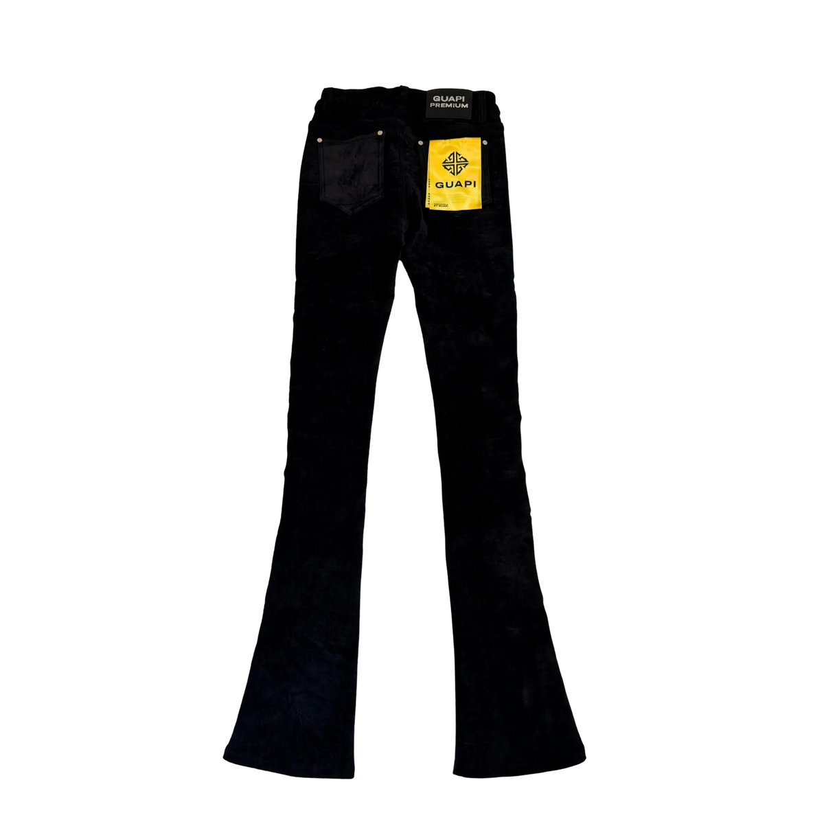BLACK VELVET AVIATION CLASP PANTS