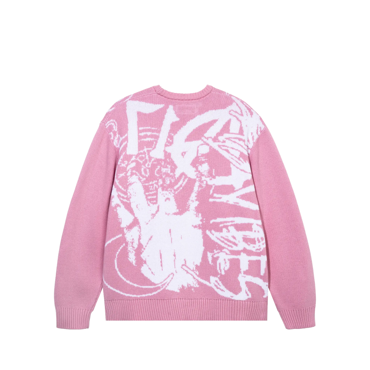 X COLLAGE KNIT PINK/WHITE