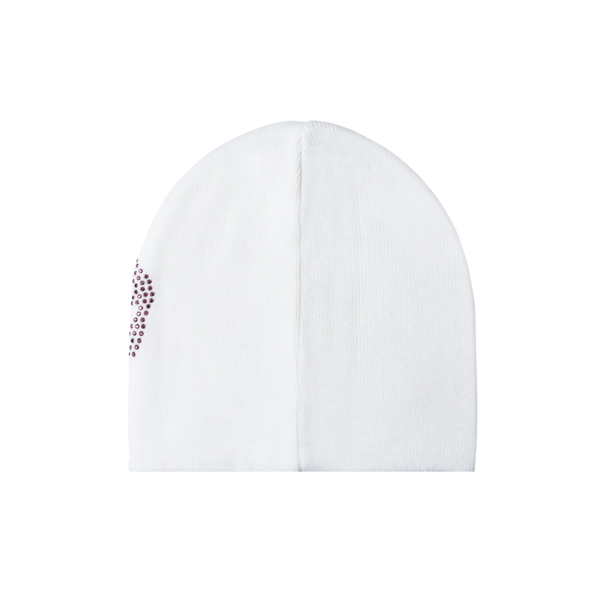X HEARTBREAK RHINESTONE BEANIE WHITE/PINK